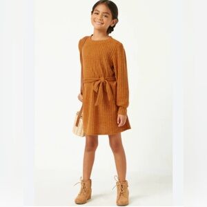 Hayden Tan Knit Kids Dress